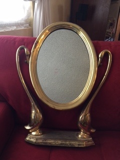 q mirror revamp, crafts, painted furniture, repurposing upcycling, Desperate for a re do