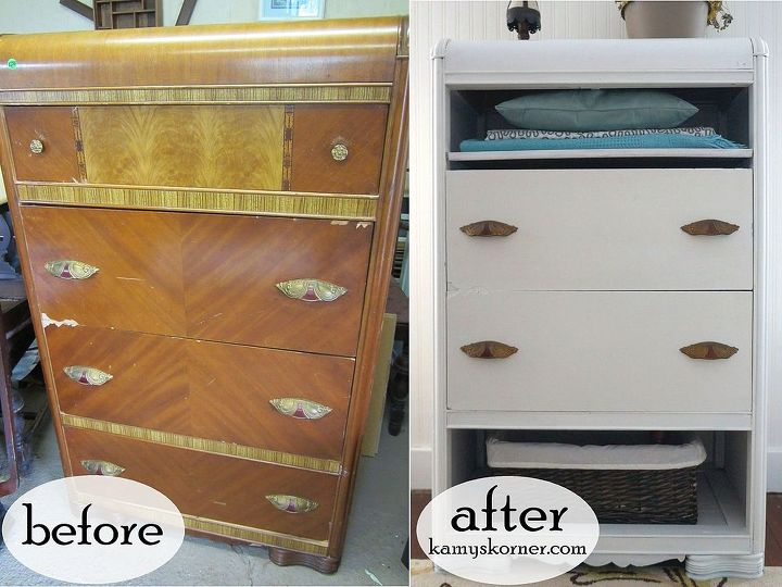 Painted Dresser With Missing Drawers, Missing Desk Drawer Ideas