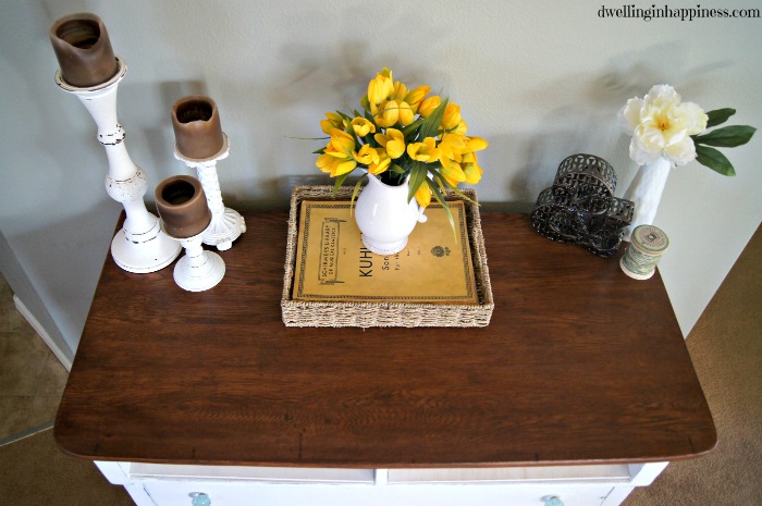 rustic charmer from dresser to entryway table, foyer, painted furniture, repurposing upcycling, rustic furniture