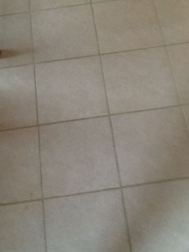 q tile floors, flooring, tile flooring, This is My Kitchen Floor I also have 2 bathrooms with the same Floors I would Love to Change the Color of the Grout without having to do any Major Changes I would like the Grout to be Dark is there anything that I can use to do this