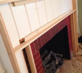 fireplace makeover building a mantel, diy, fireplaces mantels, how to, painting, woodworking projects