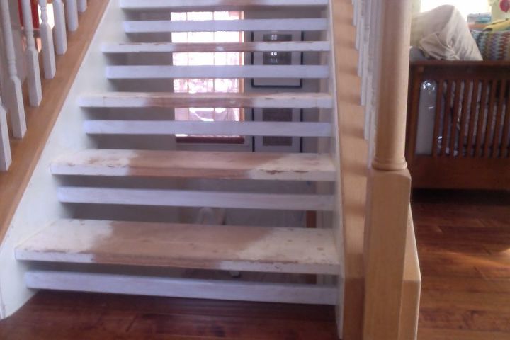 floating stairs makeover