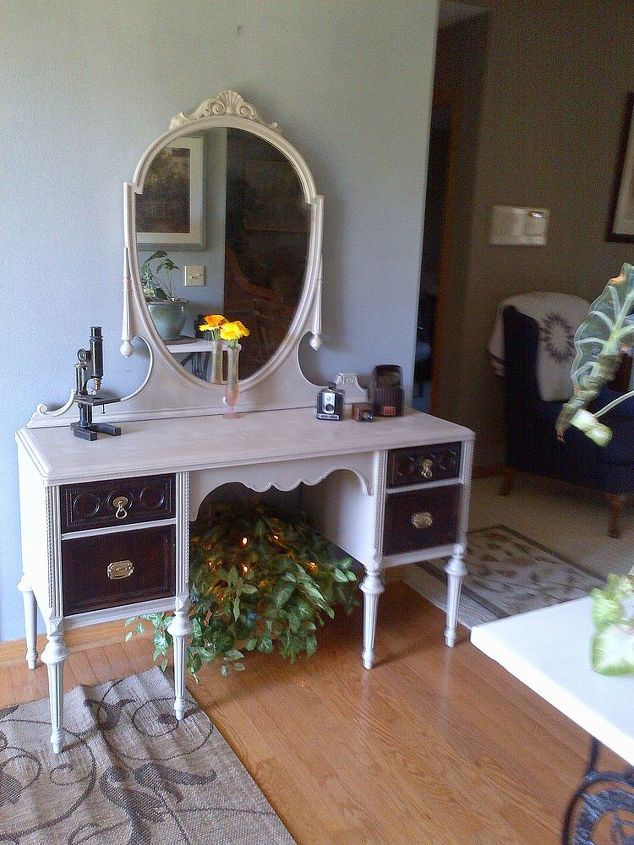 new life to an old vanity, painted furniture