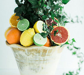 diy citrus topiary, crafts, how to, repurposing upcycling