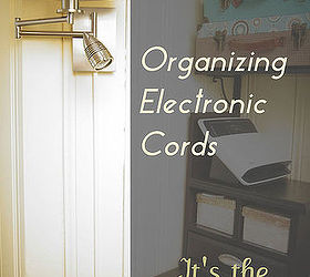 organizing electronic cords it s the little things, electrical, organizing