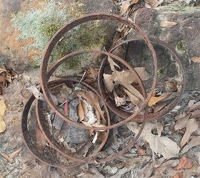 iso suggestions for what s left of my wagon wheel, Maybe wheels for a stationary wagon