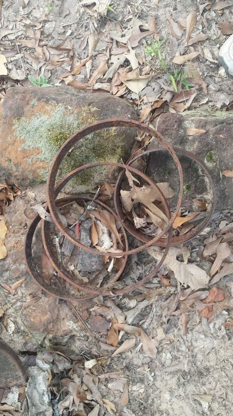iso suggestions for what s left of my wagon wheel, Maybe wheels for a stationary wagon
