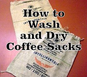 Tips for Washing and Drying Coffee Sacks