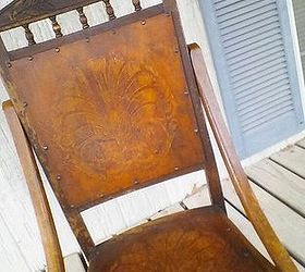how do i clean this beautiful old rocker, wood backing