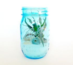 beach inspired terrarium diy, gardening, home decor, mason jars, repurposing upcycling, terrarium