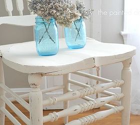 from drab to fab farmhouse a boring chair gets a makeover, painted furniture, shabby chic