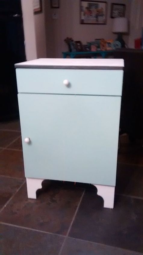 a 5 vintage metal cabinet re do, painted furniture