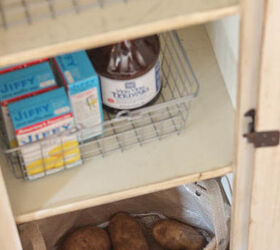 pantry organization with baskets and ball mason jars, closet, mason jars, organizing, repurposing upcycling