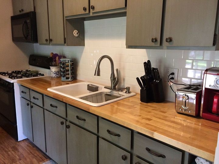 kitchen update for 500, countertops, home improvement, kitchen cabinets, kitchen design, painting