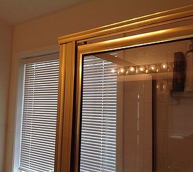 can you strip bright shiny brass to chrome, Section of current Brass shower enclosure