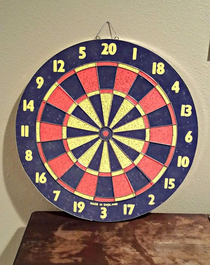 repurposed dart board clock, crafts, how to, repurposing upcycling