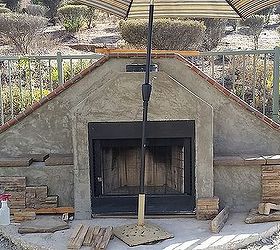 how to make a outdoor fireplace, diy, fireplaces mantels, gardening, how to