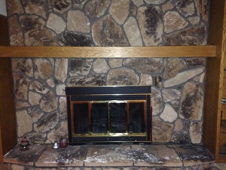 q help need fireplace updated ideas please, basement ideas, fireplaces mantels, home improvement, Very grainy need ideas to make it pop in the basement