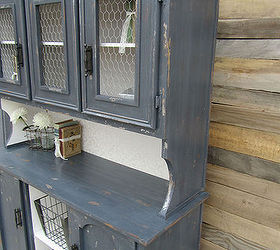 rustic glam hutch, painted furniture, repurposing upcycling