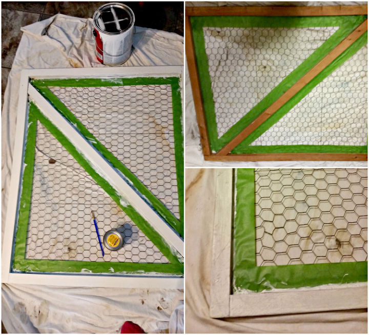 chicken wire message board makeover, crafts, organizing, repurposing upcycling, wall decor
