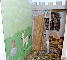 empty closet transformed into magical playroom hideaway, bedroom ideas, closet, entertainment rec rooms, stairs