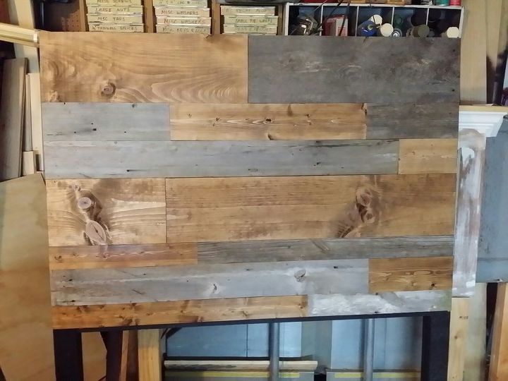barn wood and rustic plank headboard by vintage headboards, bedroom ideas, painted furniture