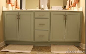 Quick Bath Refresher With Painted Cabinets