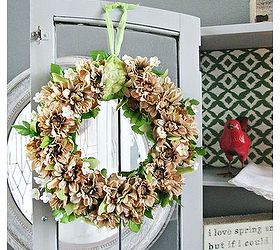 natural spring wreath and vignette, crafts, how to, seasonal holiday decor, wreaths