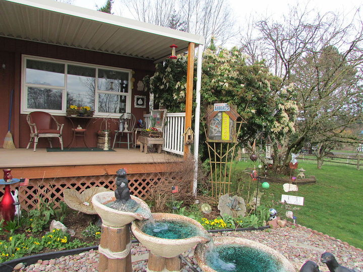 repurpose pretty sunflower seed sack decor, gardening, outdoor living, repurposing upcycling, I hung it on my trellis
