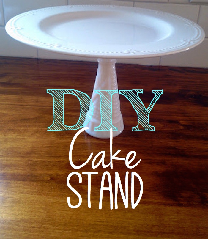 laughably simple diy cake stand, crafts, how to, repurposing upcycling