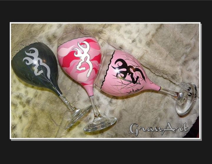 Painted Wine Glass By Granart Hometalk