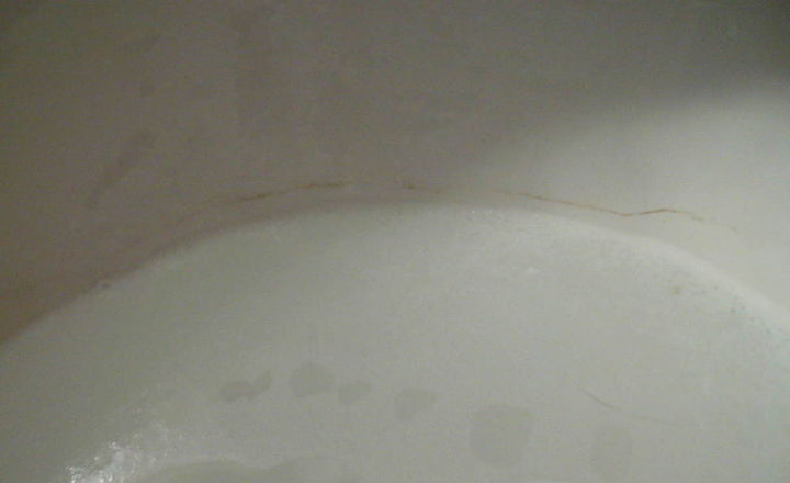 recently i noticed a small crack in one of my toilet bowls