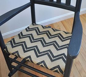shabby to chic rocking chair makeover, painted furniture, reupholster