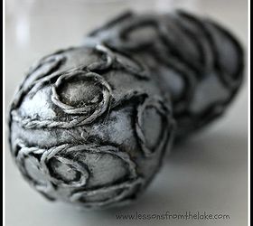 faux silver embossed eggs, crafts, how to