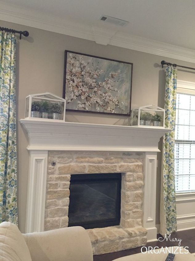 easy scrap fabric statement art, crafts, fireplaces mantels, repurposing upcycling, wall decor