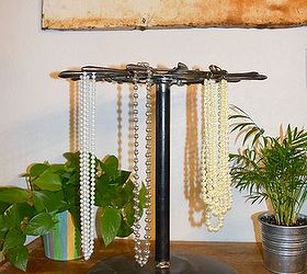 rotary hoe jewelry holder, crafts, organizing, repurposing upcycling
