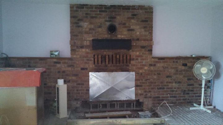 q does anyone have any ideas what to do with this fireplace, fireplaces mantels, home improvement, living room ideas, this is the fireplace in the front room