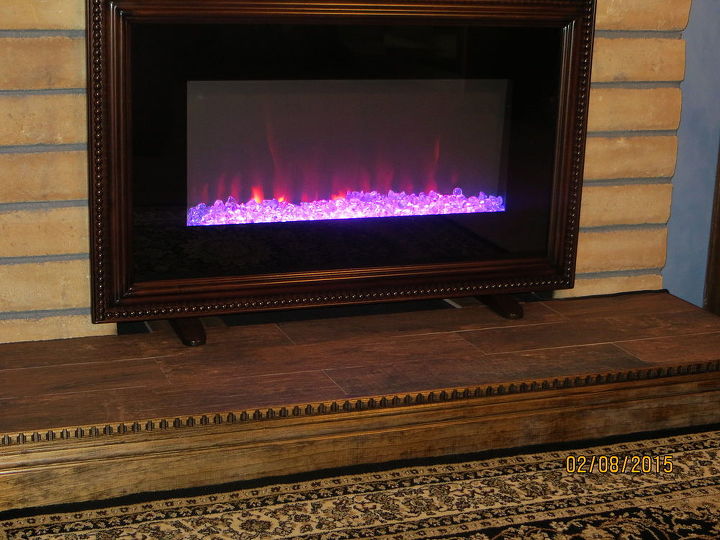 35 year old fireplace and wall is done final pictures are posted, fireplaces mantels