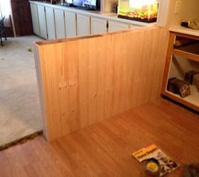 90 pallet half wall, diy, how to, kitchen design, woodworking projects