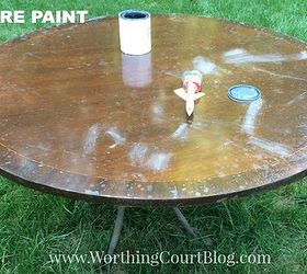 look what i did with a 5 tabletop, crafts, how to, outdoor furniture, outdoor living, repurposing upcycling