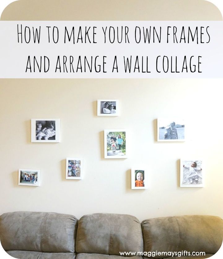make your own frames for a wall collage, crafts, decoupage, how to, wall decor
