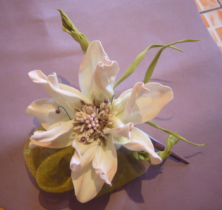 q what this flower might be, crafts, flowers, gardening, My handmade flower