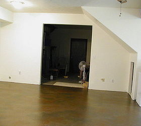 how to paint your concrete basement floor to look like slab flagstone
