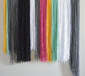 diy yarn wall art, crafts, how to, repurposing upcycling, wall decor