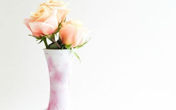 DIY Nail Polish Marbled Vase