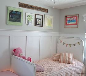 old frames and old table make art gallery wall, bedroom ideas, crafts, repurposing upcycling, wall decor