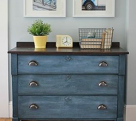 roadside rescue soldier blue chest, painted furniture, repurposing upcycling