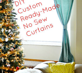 how to customize store bought drapes with no sew tape, how to, reupholster, window treatments, windows