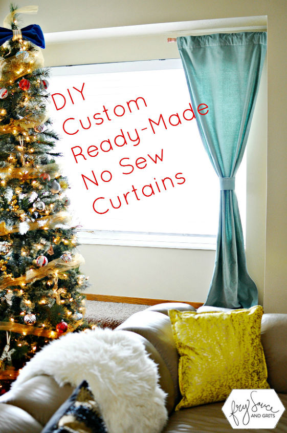 how to customize store bought drapes with no sew tape, how to, reupholster, window treatments, windows