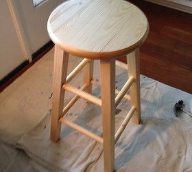painting a stool with a mackenzie childs look, painted furniture